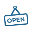 open sign icon